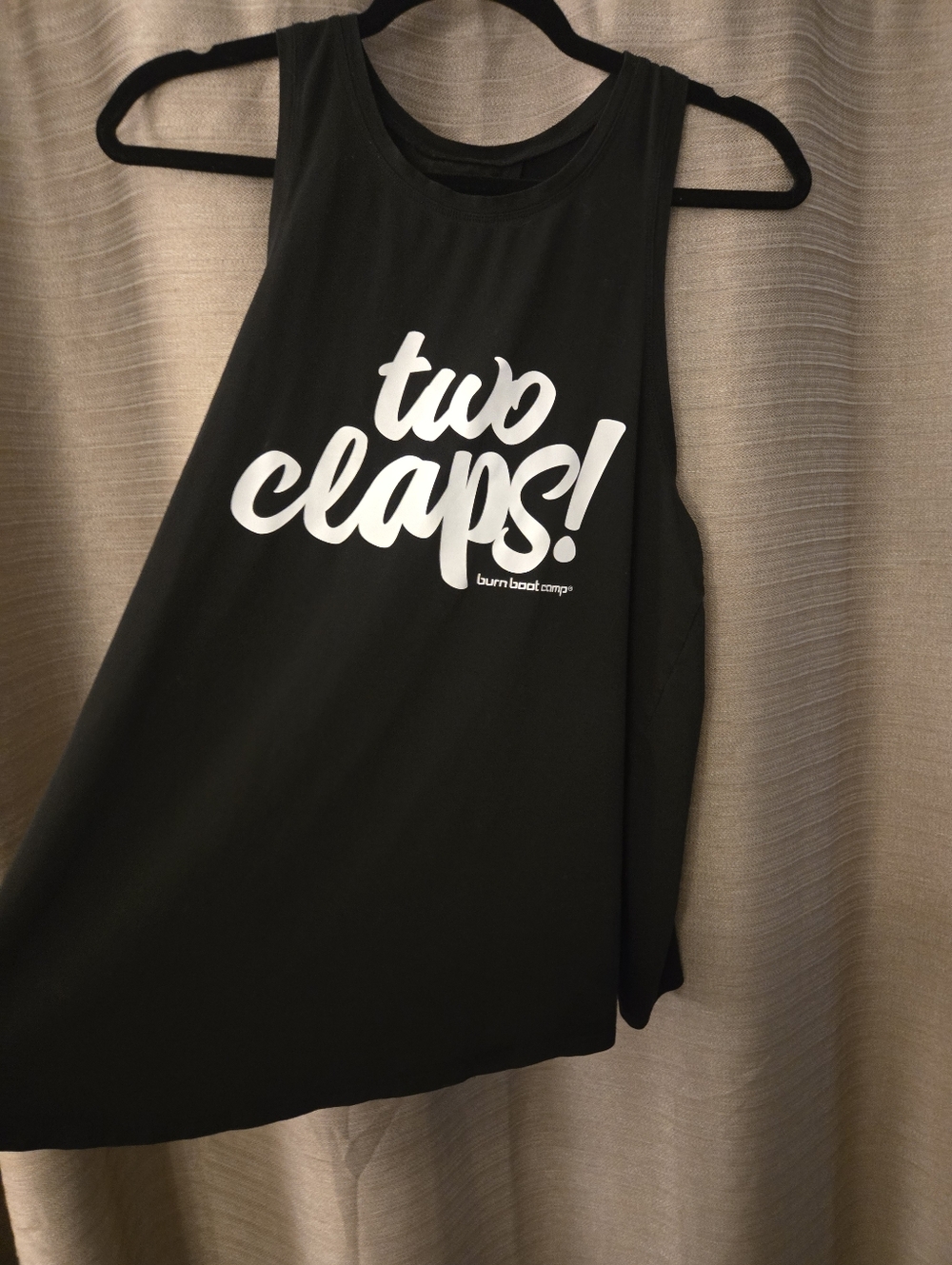 "two claps!" Black Tank Top